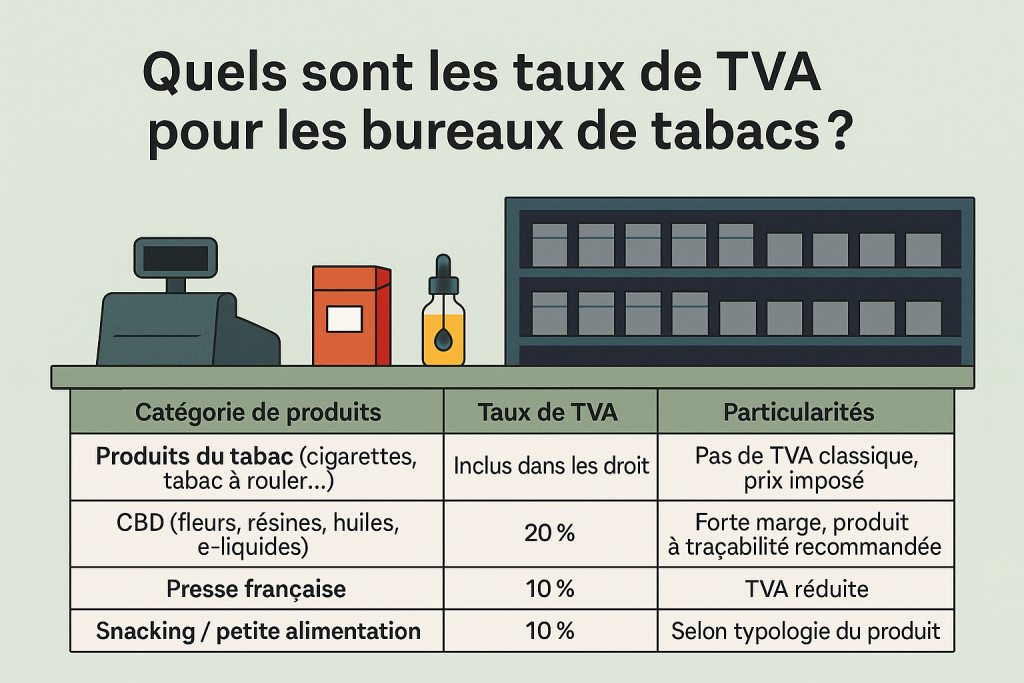 Taux de TVA en bureau de tabac