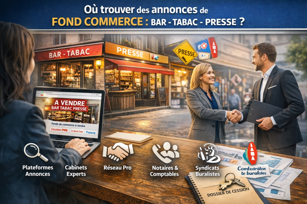 Où trouver annonces fond commerce