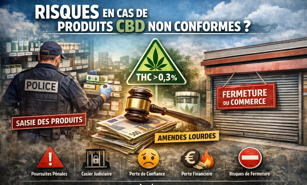 Que risque commerçant CBD non conformes