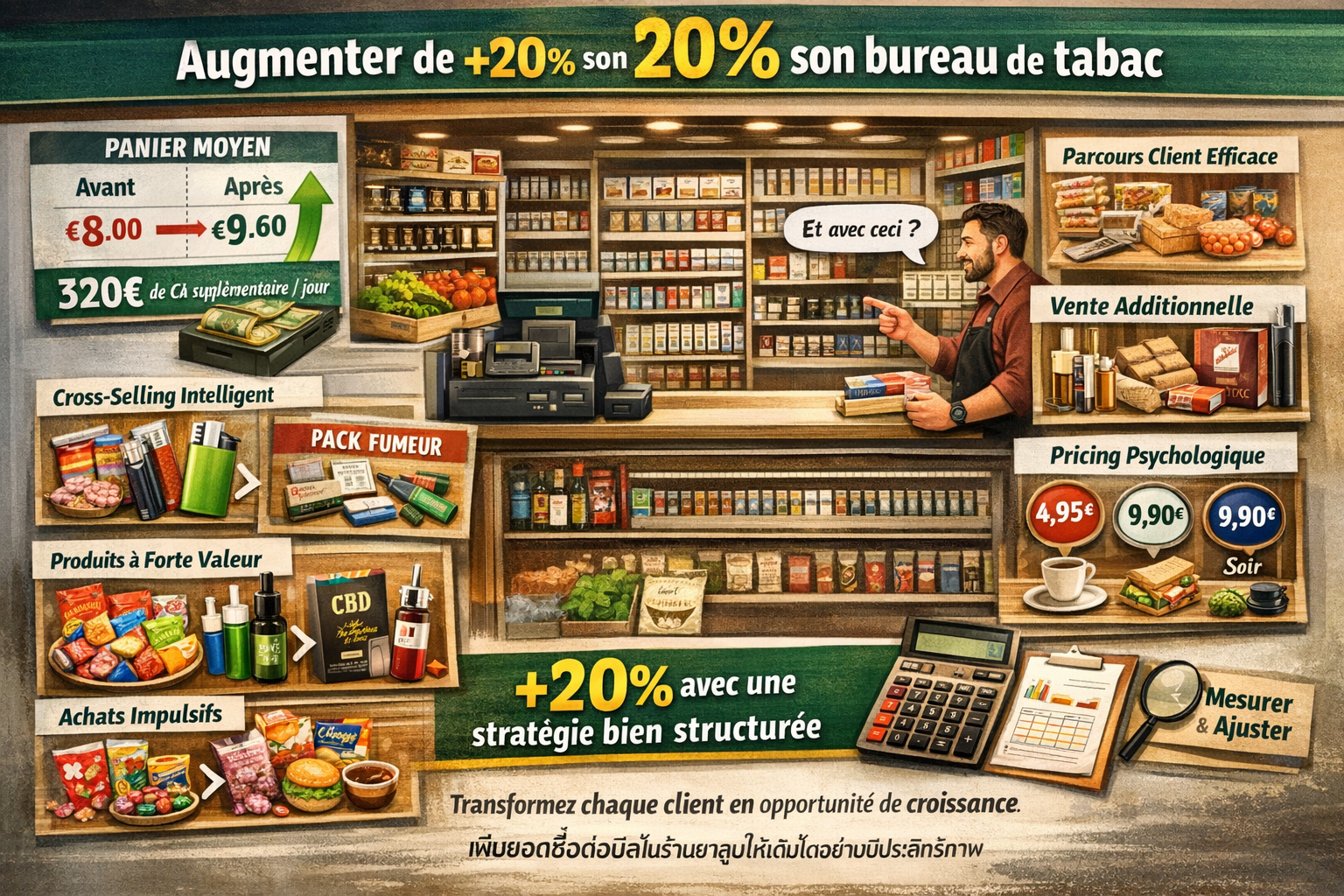 augmenter +20% son panier moyen dans bureau tabac