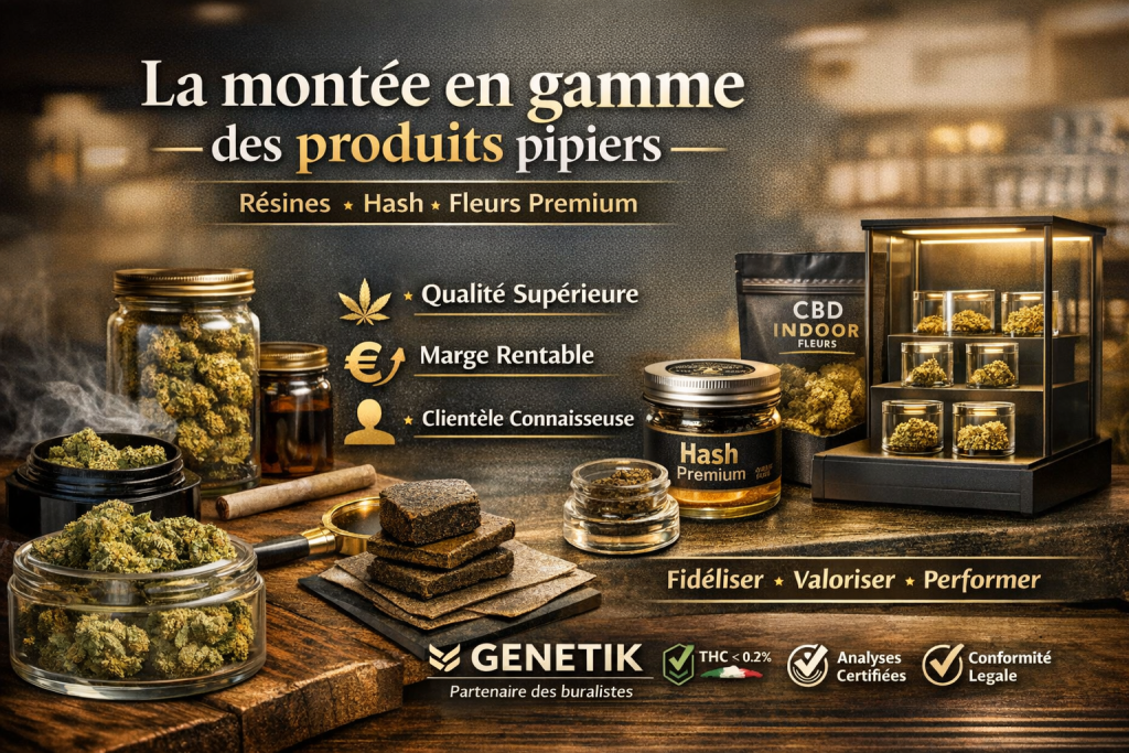 montée gamme produits pipiers