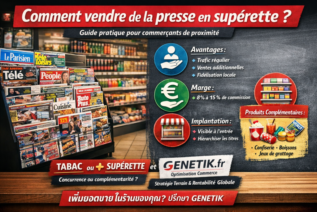 vendre presse en supérette