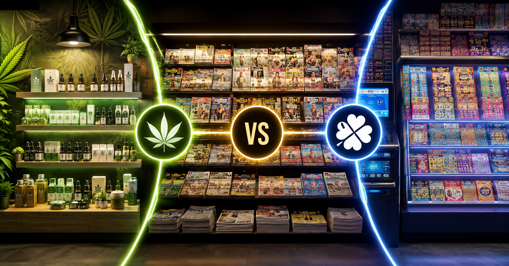 Rentabilité au mètre linéaire en bureau de tabac : le match CBD vs presse vs FDJ
